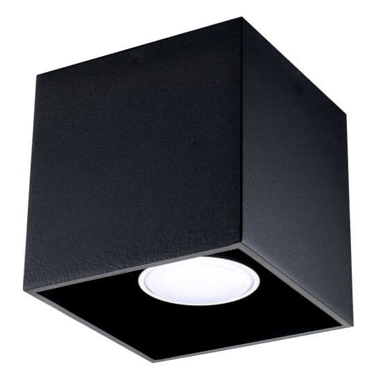 Plafon QUAD 1 Czarny SL.0022 Sollux