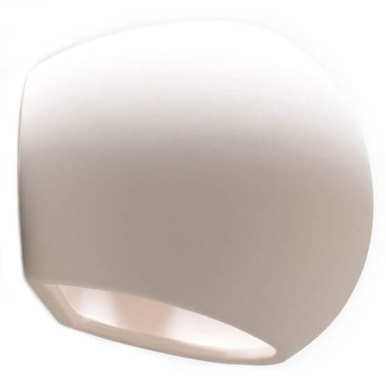 Kinkiet Ceramiczny Globe Biały SL.0032 Sollux
