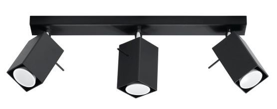 Plafon Merida 3 Czarny SL.0101 Sollux