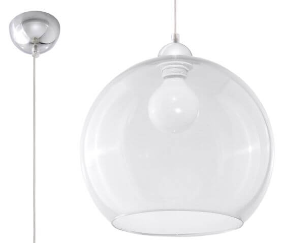 Lampa Wisząca Ball Transparentny SL.0248 Sollux