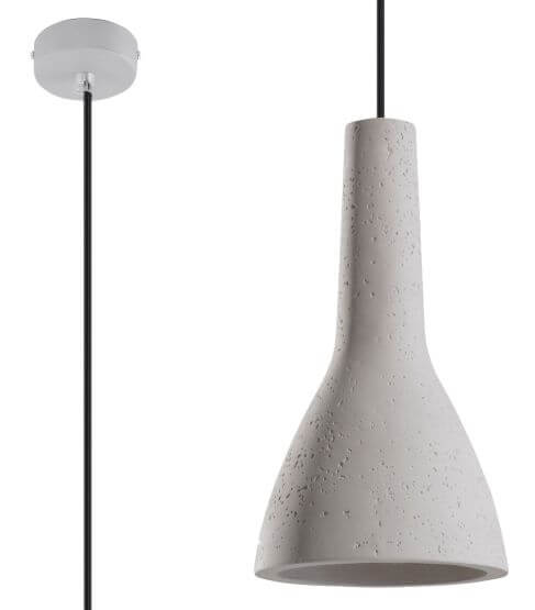 Lampa Wisząca Empoli Szary SL.0280 Sollux