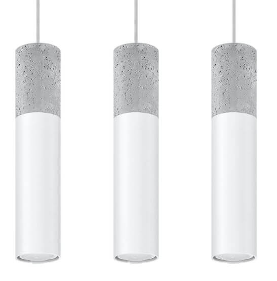 Lampa Wisząca Borgio 3 Biały SL.0649 Sollux