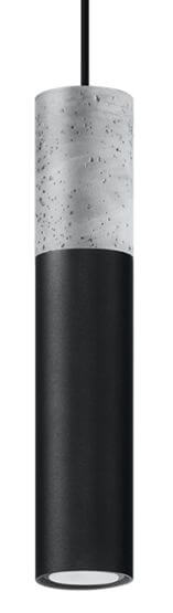 Lampa Wisząca Borgio 1 Czarny SL.0650 Sollux