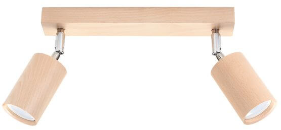 Plafon Berg 2 Naturalne Drewno SL.0702 Sollux
