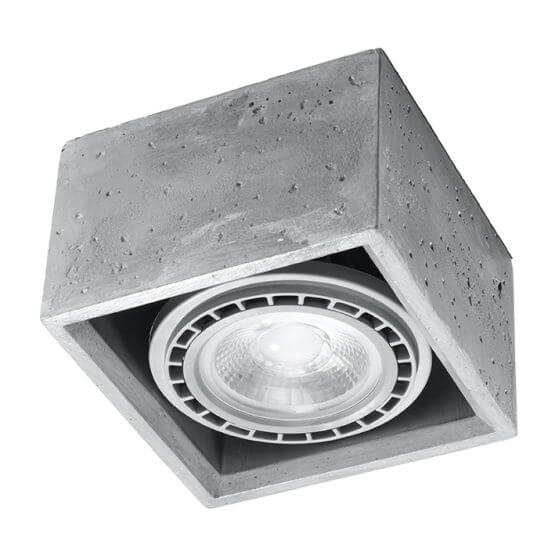 Plafon Quatro 1 Beton SL.0883 Sollux