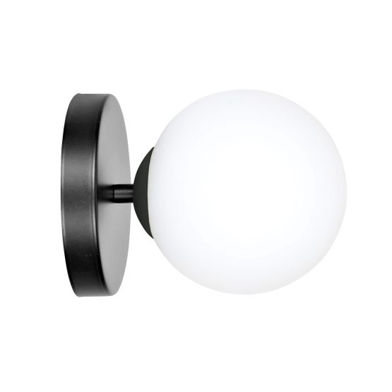 Kinkiet HALLDOR nowoczesny czarny E14 10W LED