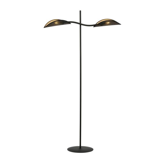 Lampa podłogowa LOTUS nowoczesna czarna E14 10W LED