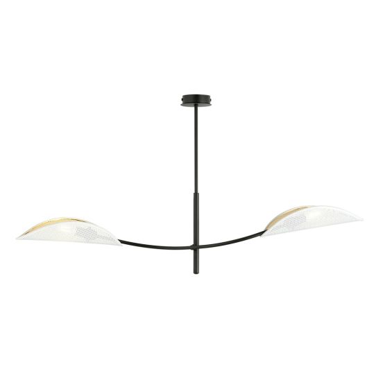 Lampa sufitowa LOTUS nowoczesna czarna E14 10W LED