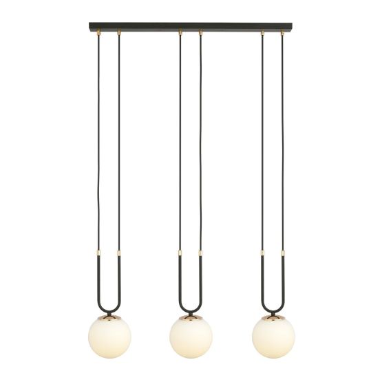 Lampa wisząca GLAM nowoczesna czarna E14 10W LED