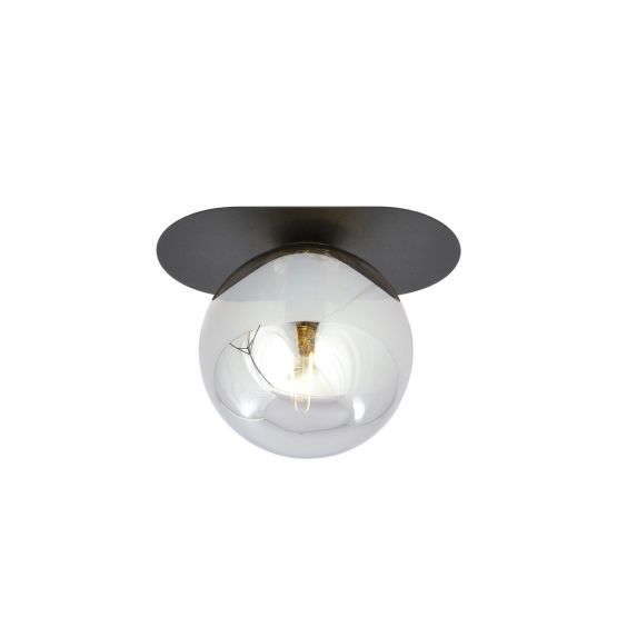 Lampa sufitowa PLAZA nowoczesna czarna E14 10W LED