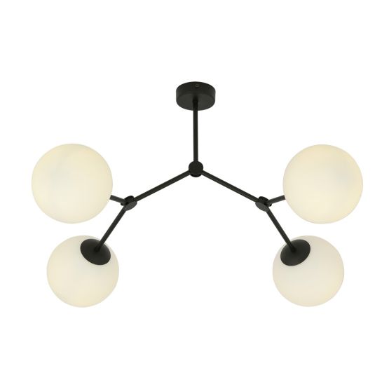Lampa sufitowa SPACE nowoczesna czarna E14 10W LED