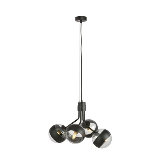 Lampa wisząca NOVA nowoczesna czarna E14 10W LED