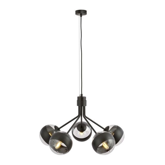 Lampa wisząca NOVA nowoczesna czarna E14 10W LED