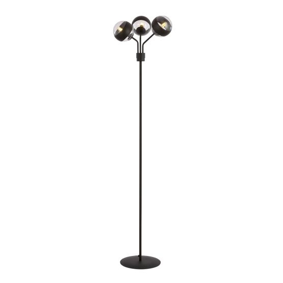 Lampa podłogowa NOVA nowoczesna czarna E14 10W LED