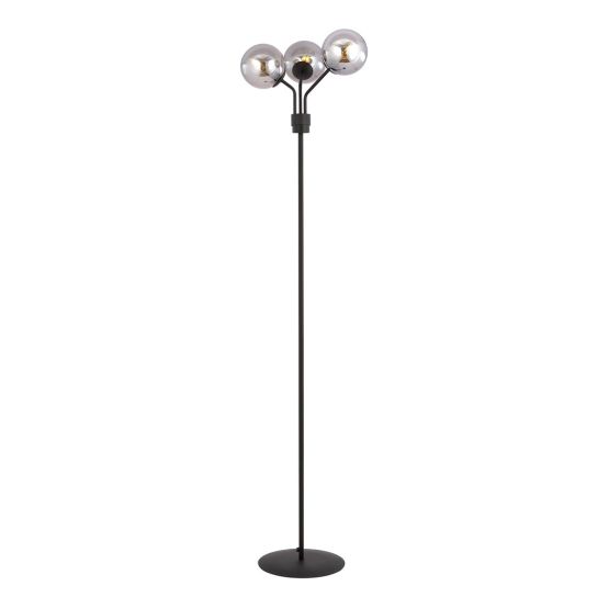 Lampa podłogowa NOVA nowoczesna czarna E14 10W LED