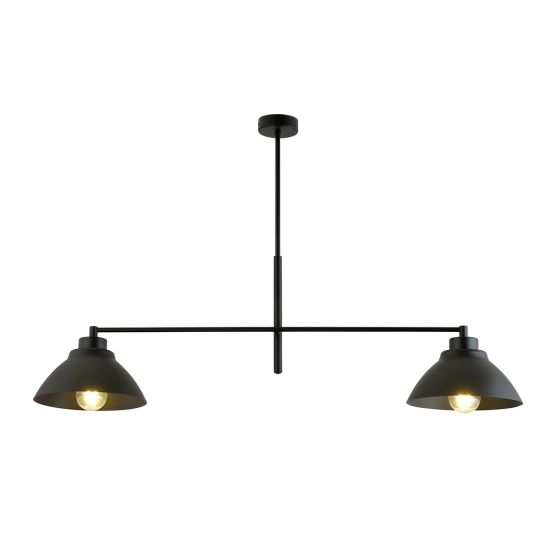 Żyrandol MAVERICK skandynawski czarny E27 15W LED