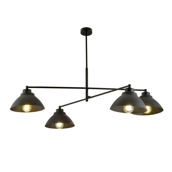 Żyrandol MAVERICK skandynawski czarny E27 15W LED