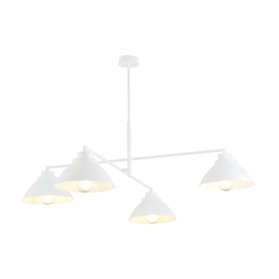 Żyrandol MAVERICK skandynawski biały E27 15W LED