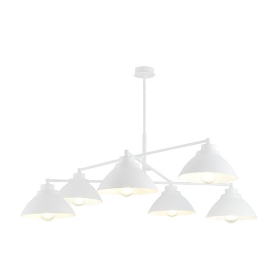 Żyrandol MAVERICK skandynawski biały E27 15W LED