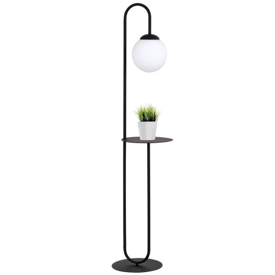 Lampa podłogowa BARI nowoczesna czarna E14 10W LED