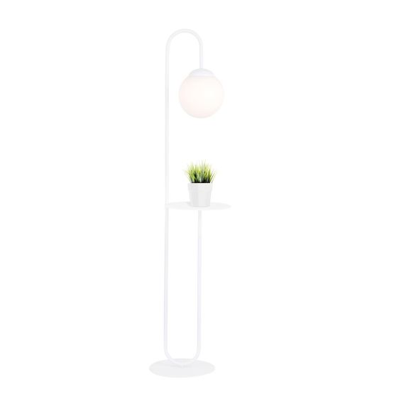 Lampa podłogowa BARI nowoczesna biała E14 10W LED