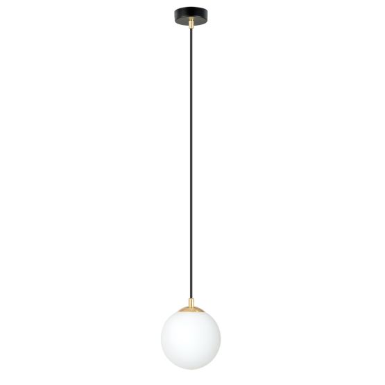 Lampa wisząca ROYAL nowoczesna czarna / złota E14 10W LED