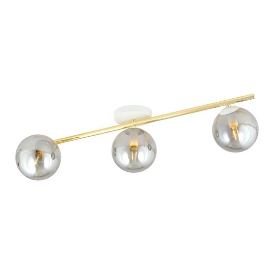 Lampa sufitowa SPLENDI nowoczesna biała / złota E14 10W LED