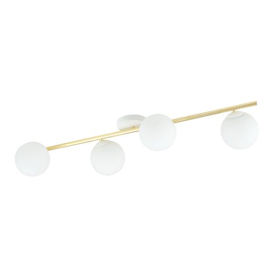 Lampa sufitowa SPLENDI nowoczesna biała / złota E14 10W LED