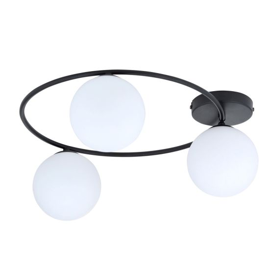 Lampa sufitowa SOPRA nowoczesna czarna E14 10W LED