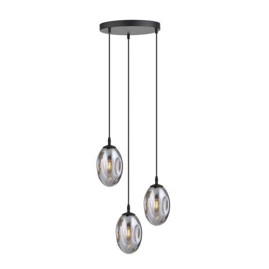 Lampa wisząca ASTRAL nowoczesna czarna E14 10W LED