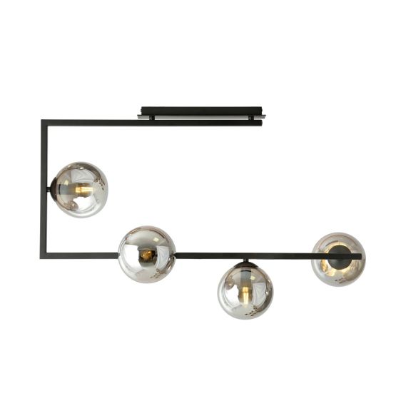 Lampa sufitowa SOMA nowoczesna czarna E14 10W LED