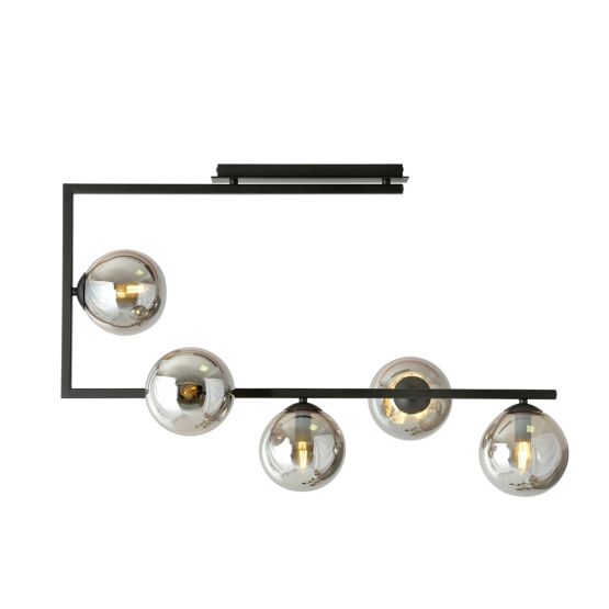 Lampa sufitowa SOMA nowoczesna czarna E14 10W LED