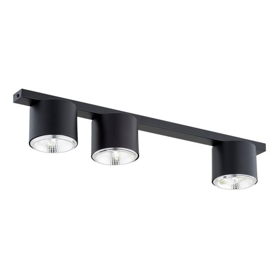 Lampa sufitowa NANO nowoczesna czarna GU10 AR 111 10W LED