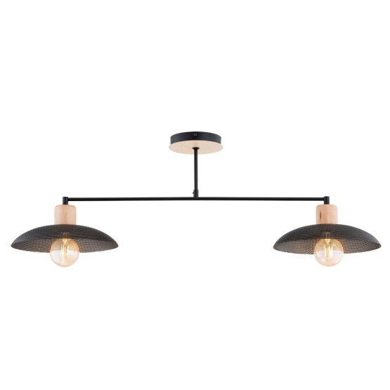 Żyrandol KOBE japandi czarny E27 15W LED