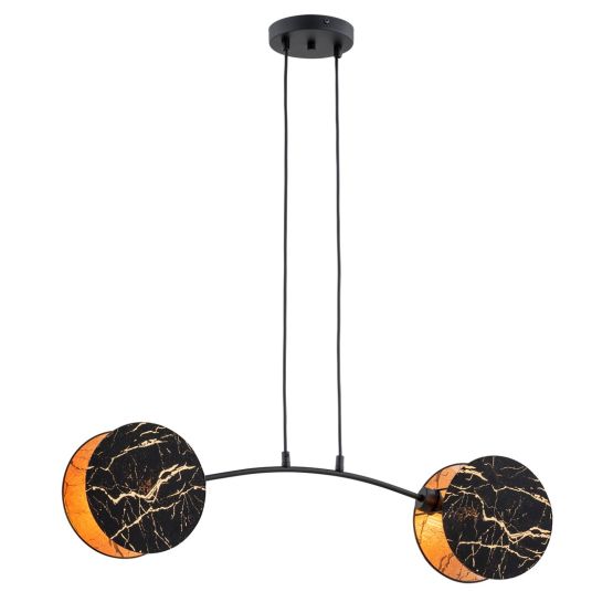 Lampa wisząca MOTIF nowoczesna czarna E27 15W LED