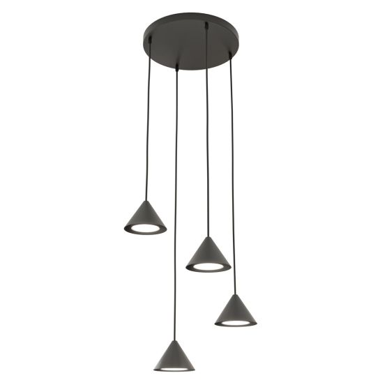 Lampa wisząca ELIT nowoczesna czarna GX53 10W LED