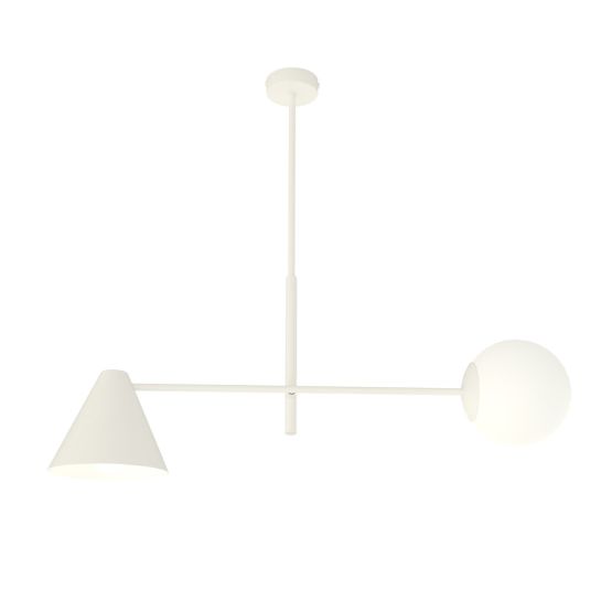 Żyrandol HERMES nowoczesny biały E14 10W LED