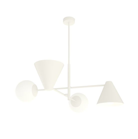 Żyrandol HERMES nowoczesny biały E14 10W LED