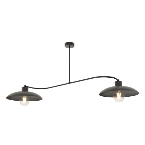 Żyrandol FOSTER skandynawski czarny E27 15W LED