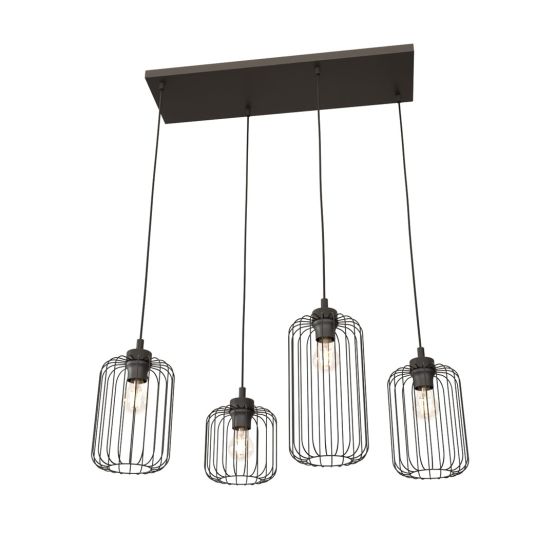 Lampa wisząca VANDER nowoczesna czarna E27 15W LED
