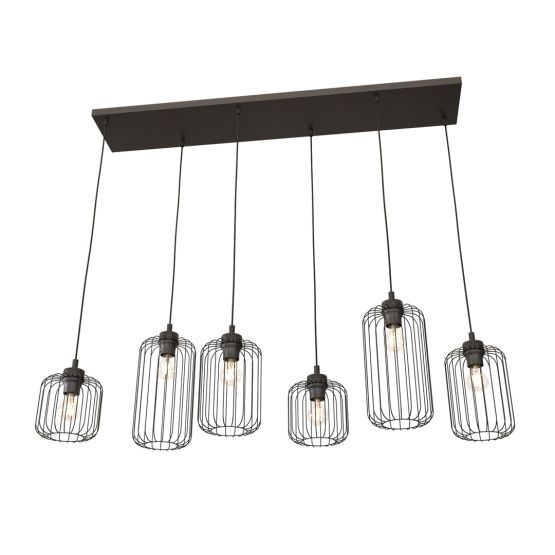 Lampa wisząca VANDER nowoczesna czarna E27 15W LED