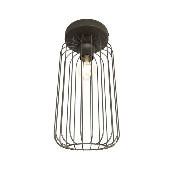 Lampa sufitowa BARN nowoczesna czarna E27 15W LED