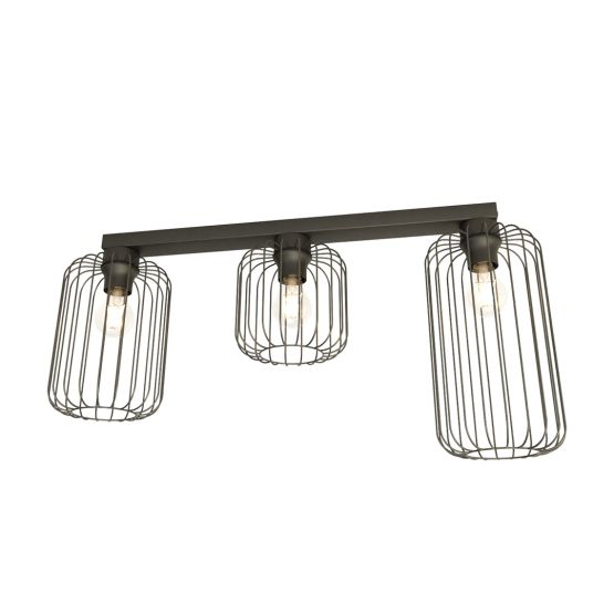 Lampa sufitowa BARN nowoczesna czarna E27 15W LED