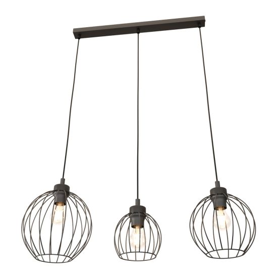 Lampa wisząca NANDO nowoczesna czarna E27 15W LED