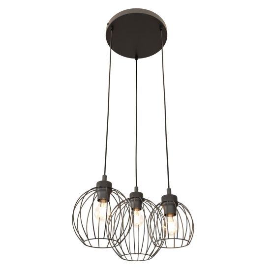 Lampa wisząca NANDO nowoczesna czarna E27 15W LED