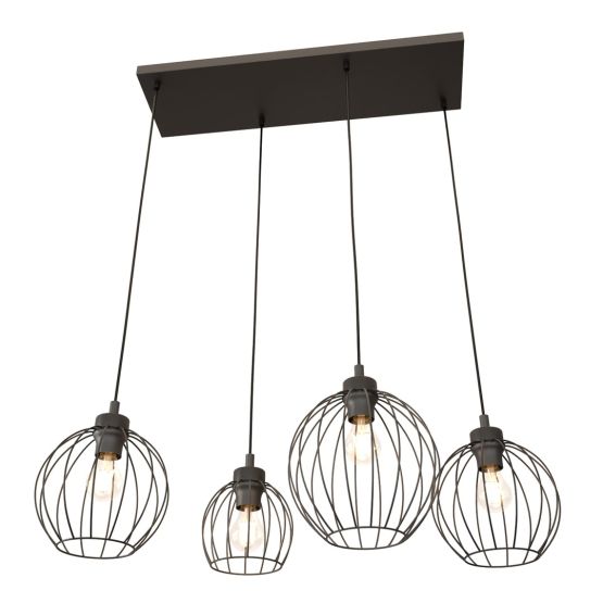Lampa wisząca NANDO nowoczesna czarna E27 15W LED