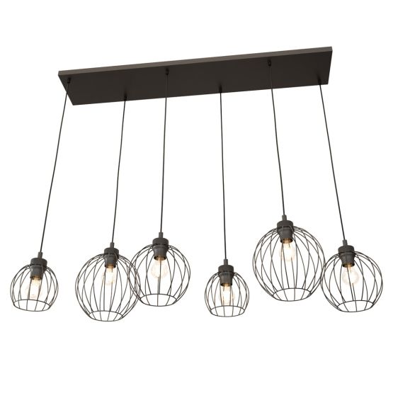 Lampa wisząca NANDO nowoczesna czarna E27 15W LED