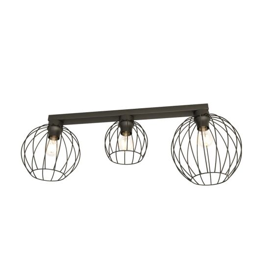 Lampa sufitowa NEST nowoczesna czarna E27 15W LED