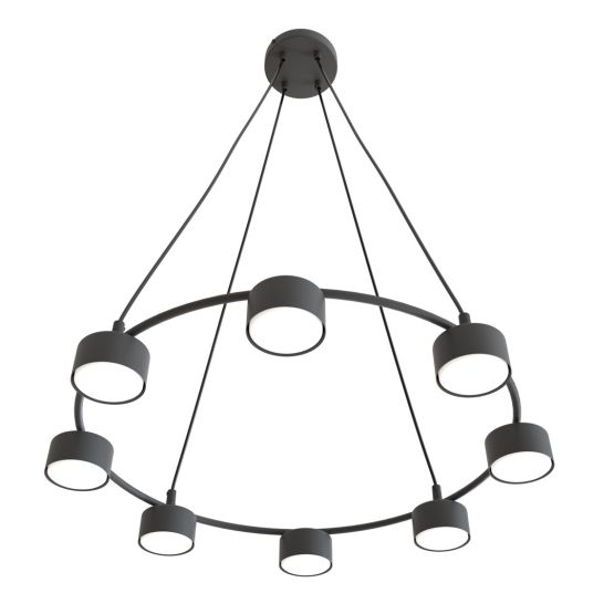 Lampa wisząca STARLIT nowoczesna czarna GX53 10W LED