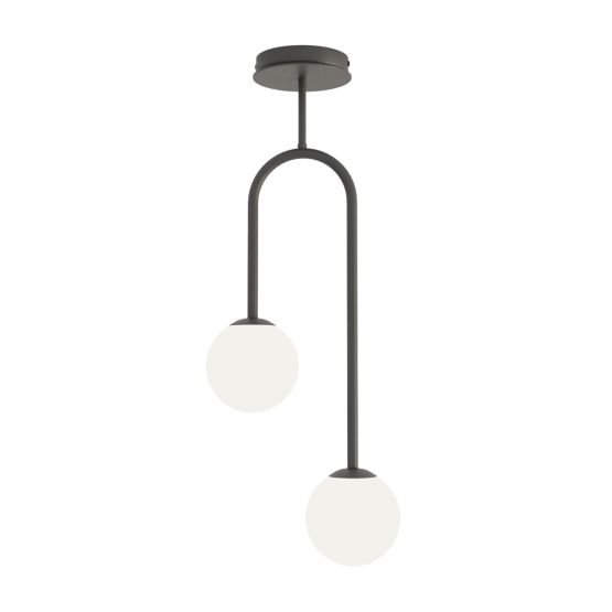 Lampa wisząca ATRIA nowoczesna czarna E14 10W LED